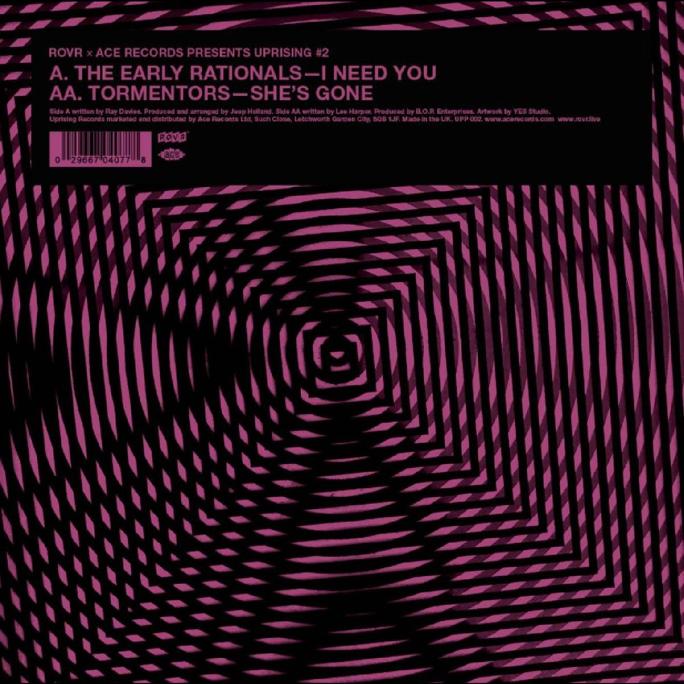 The Early Rationals / Tormentors I Need You / She's Gone (7")