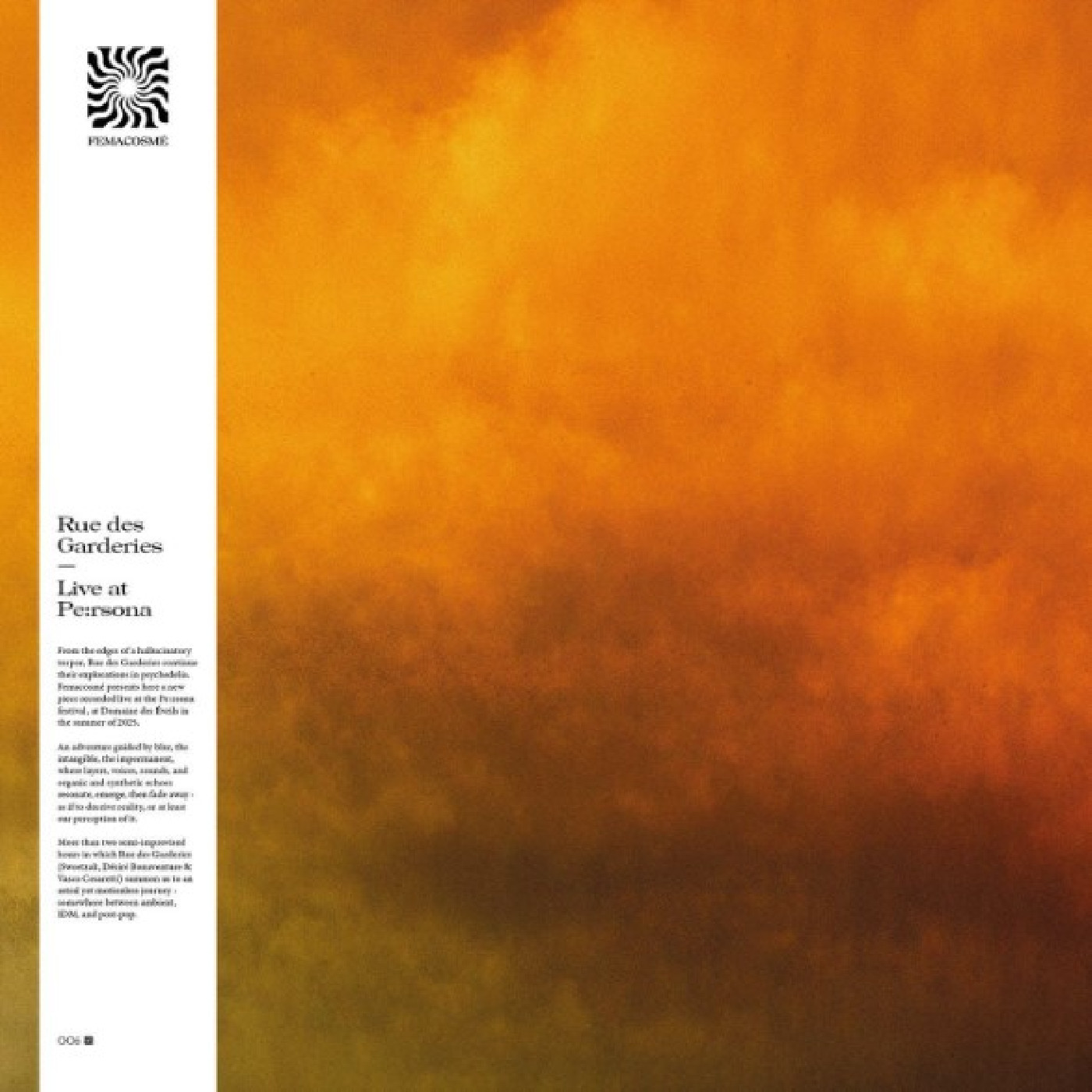 Rue De Garderies Live At Pe:rsona (3LP)