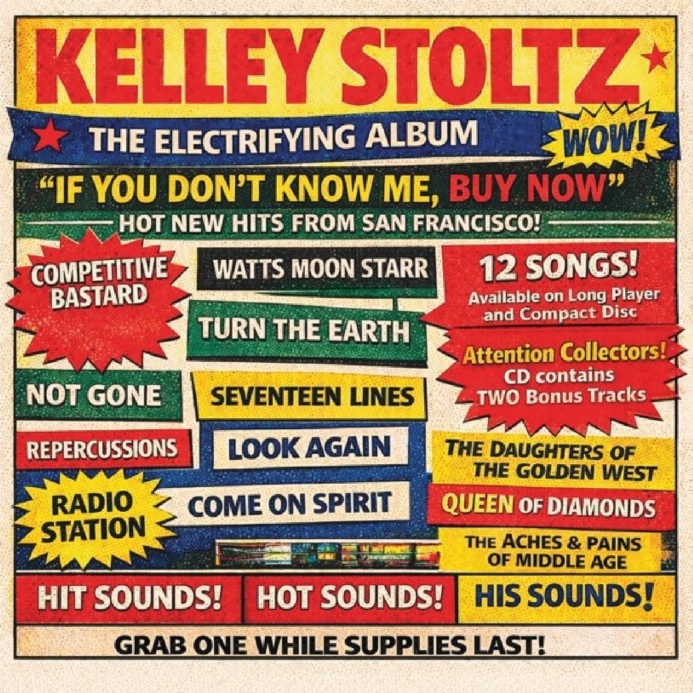 Kelley Stoltz If You Don't Know Me, Buy Now (LP)