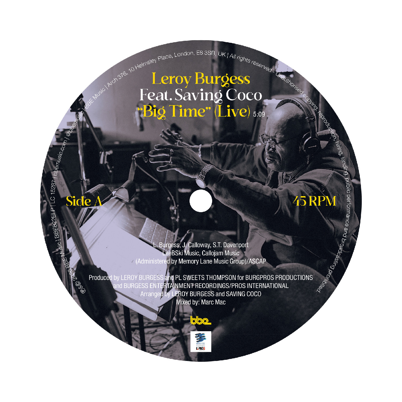 Leroy Burgess Big Time / Let's Do It (LP)