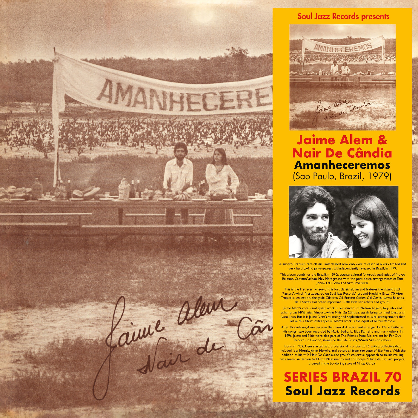 Jaime &amp; Nair De Cândia Alem Amanheceremos (Brazil, 1979) (LP)